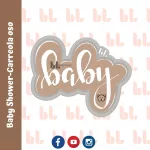 Cortador de galletas - Baby Oso - Baby shower