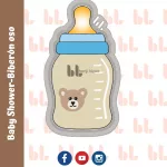 Cortador de galletas – Biberón – Baby Shower – Diseño