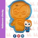 Cortador de galletas – Chucky – Halloween -Diseño