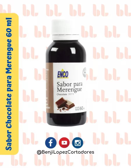 Sabor Chocolate para Merengue 60 ml -ENCO