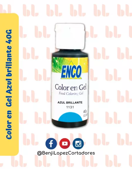 Color en Gel Azul brillante 40G - ENCO - Portada