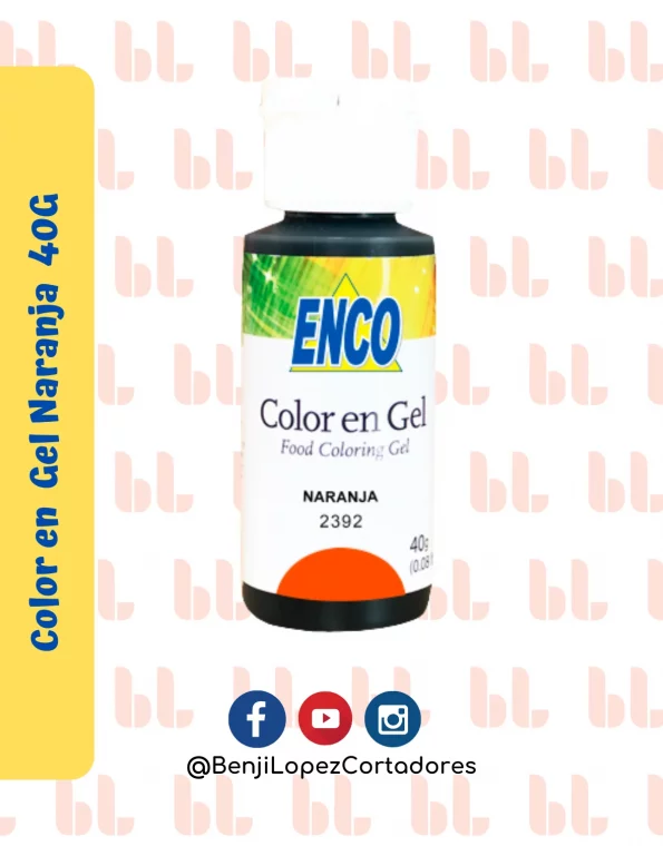 Color en Gel Naranja 40G – ENCO – Portada