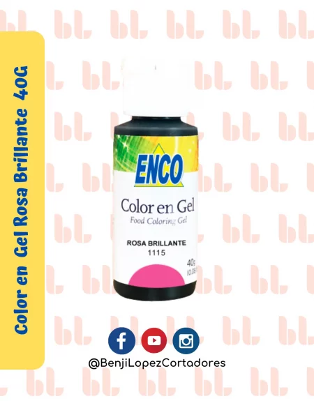 Color en Gel Rosa Brillante 40G - ENCO - Portada