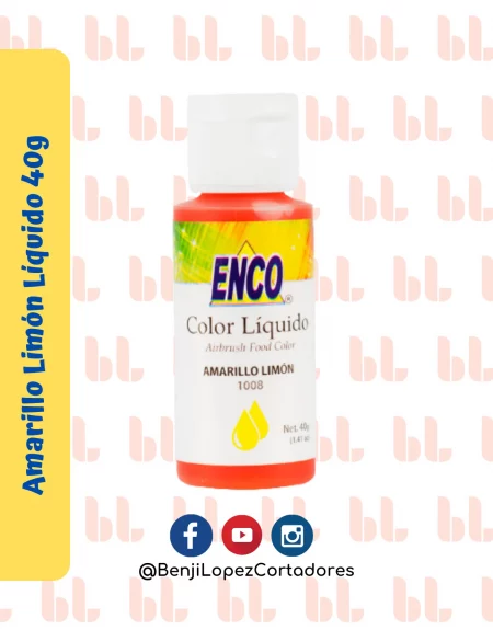 Color Líquido Amarillo Limón 40G - ENCO - Portada