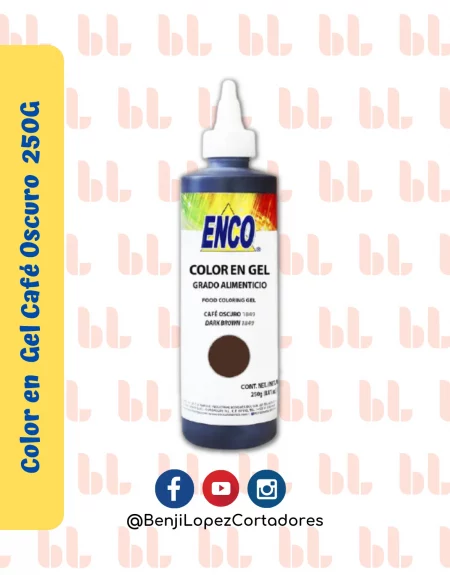 Color en Gel Café Oscuro 250G - ENCO - Portada