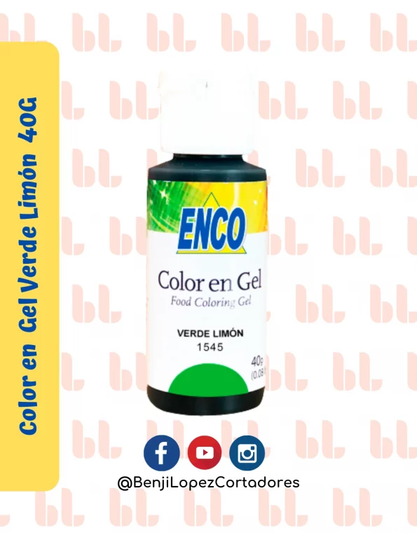 Color en Gel Verde Limón 40G - ENCO - Portada