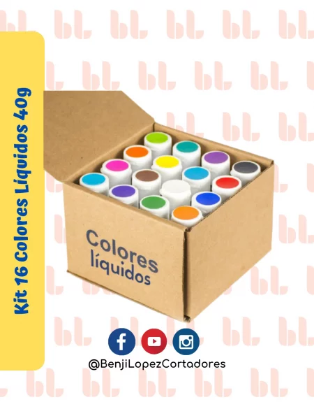 Kit 16 Colores Líquidos 40G - ENCO - Portada