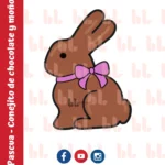 Cortador de galletas – Conejo de chocolate y moño – Portada