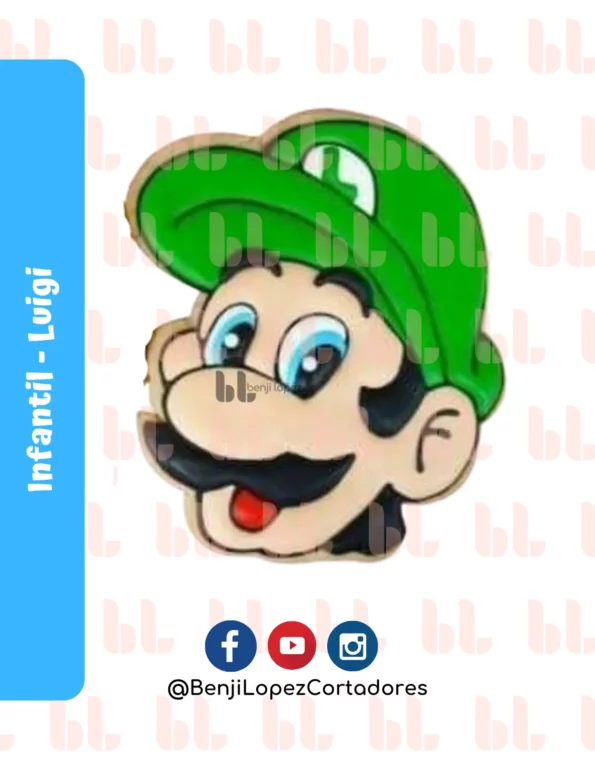 Cortador de galletas – Mario Bros Luigi – Muestra