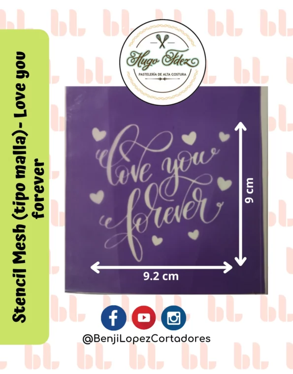 Stencil Mesh – Love you forever