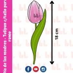 Cortador de galletas – Tulipán con tallo para ramo – Portada
