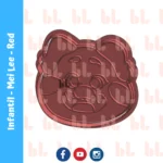 Cortador de galletas con sello – RED -Mei Lee