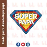 Cortador de galletas – Escudo super papá – Portada