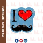 Cortador de galletas – I love bigote – Portada